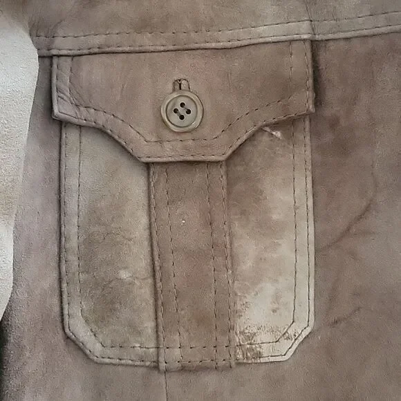 70s Vintage Suede Coat - Picture 12 of 16